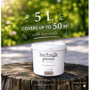 14 BISCUIT 5lt LaChalk the evolution of <b>chalk</b> paint Where <b>chalk</b> meets resin: Hybrid <b>Chalk</b> Resin Paint made in Italy - Product Image 2
