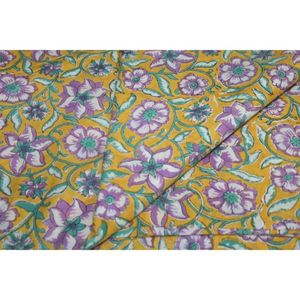 Hermosa Tela Estampada a Mano de Jaipur, Proveedores de Tela 100% Algodón, Tela Suave Natural Estampada a Mano por Metro - Product Image 2