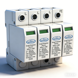 <span class=keywords><strong>Protector</strong></span> Contra Sobretensiones de 1000V 20KA 40KA para Sistemas Solares con Certificación CE, Tipo T2 SPD HANDELE HDU1-II40PV - Product Image 2