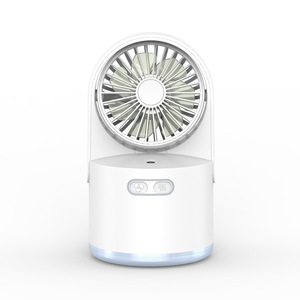 Mini USB Rechargeable <b>Humidifier</b> Fan With Spray Function For Desk Use White - Product Image 3