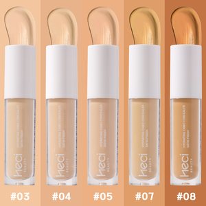 Corrector Líquido Vegano HECI 2 en 1 de Cobertura Total en 5 Colores para Iluminar el Contorno de Ojos, Corrector Líquido de Alta Definición - Product Image 6