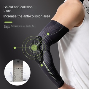 Manchons de <span class=keywords><strong>protection</strong></span> pour les coudes <span class=keywords><strong>anti</strong></span>-collision en nid d'abeille, respirants, à compression, avec coussin en éponge pour la salle de sport, le basketball, <span class=keywords><strong>protection</strong></span> des <span class=keywords><strong>bras</strong></span>, logo personnalisé - Product Image 2