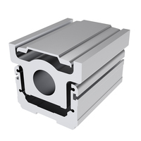 Module en aluminium de 75mm de large Courroie à vis semi-fermée Plate-forme de mouvement de scène linéaire Manipulateur Table coulissante Guides linéaires de qualité