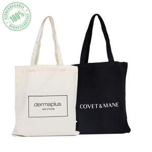 Bolso de algodón con estampado japonés para mujer, bolsa de lona lisa con letras recicladas y Logo impreso, venta al por mayor - Product Image 1