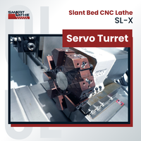 Torno CNC de Cama Inclinada con Torreta Servoaccionada y Herramientas Múltiples para Minimizar el Tiempo de Cambio de Herramienta