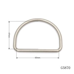Matériel de sac en or mat haut de gamme anneau en D fort en alliage de zinc 38mm <span class=keywords><strong>boucle</strong></span> en D en métal pour sangle de cerclage - Product Image 6