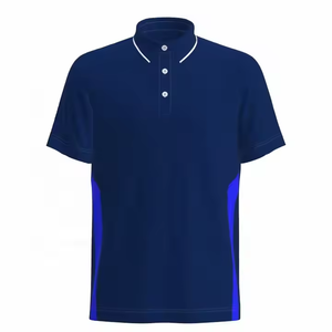 Chemise à manches courtes pour homme, broderie personnalisée, impression, haute qualité, séchage rapide, respirante, uniformes de sport de golf, 100% coton - Product Image 3