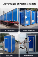 Meilleures ventes : Toilettes mobiles en plastique pour la Thaïlande et l'Arabie Saoudite, WC portables, toilettes WC russes populaires en gros pour les parcs