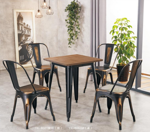 Modern Industrial-Style Metal Dining <b>Chairs</b> with <b>Stackable</b> Design Removable Armrest Water Resistant; for Cafes Lounges & Hotels - Product Image 2