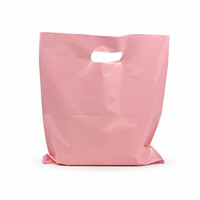 Sacs de courses en plastique personnalisés avec logo, poignée découpée, en PE, écologiques et réutilisables pour vêtements et cadeaux (vente en gros)