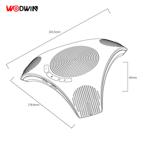 Waltwwin — haut-parleur de conférence vidéo, avec microphone omni à 2021 degrés, USB, pour réunion au bureau, 360 - Product Image 6