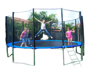 Trampoline de jardin familial <span class=keywords><strong>Sunsky</strong></span> 15 pieds en PVC, idéal pour enfants, intérieur/extérieur, sans filet de protection – Offre Spéciale - Product Image 1