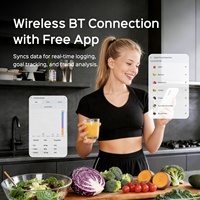 Báscula de Cocina Inteligente OEM/ODM con Soporte SDK API, Báscula de Alimentos Bluetooth, 50 Alimentos sin Conexión, Venta al por Mayor, Báscula Digital