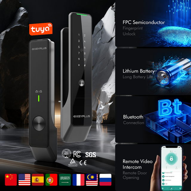 Smart Door Lock Tuya Lock WiFi APP Control Keyless Entry Home Security Easy Install Smart Door Lock