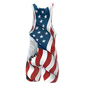 Custom Full Sublimation Flag Design Training <b>Singlets</b> - Product Image 2