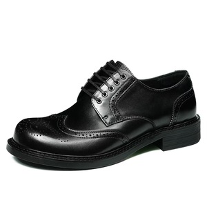Chaussures habillées de luxe Goodyear Oxford pour hommes en cuir de veau, à lacets, bout rond, pour le bureau et les occasions spéciales, semelle extérieure en caoutchouc - Product Image 6