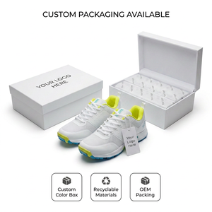 Zapatos de Cricket Antideslizantes Duraderos Personalizados al por Mayor para Hombre, Suela de Goma, Malla Transpirable, Amortiguación de Impactos, con Cordones - Product Image 5