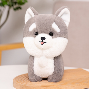 Poupée d'oreiller pour enfants, jouet en <span class=keywords><strong>peluche</strong></span> douce, cadeau, Wulula Pipi chien câlin Husky, offre spéciale - Product Image 5