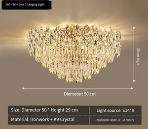 Lusso moderno soffitto di cristallo classico Villa sala banchetto stile per <span class=keywords><strong>soggiorno</strong></span> Lobby Hotel intera casa decorazione luce media - Product Image 5