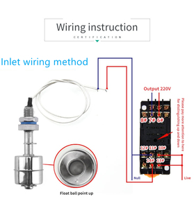 Controlador de nivel de líquido, interruptor de flotador de acero inoxidable para plataforma de dosificación química - Product Image 2