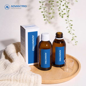 Bottiglia in Vetro Ambrato Rotonda per Sciroppo per la Tosse da 30ML 60ML 100ML 120ML 150ML 200ML 250ML 300ML 500ML per <span class=keywords><strong>Liquidi</strong></span> Orali con Tappo - Product Image 1