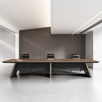 Table de réunion de direction moderne de grande taille et de haute qualité pour bureau