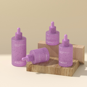 Flacon compte-gouttes en verre dégradé violet <span class=keywords><strong>FINSPOT</strong></span> personnalisé 15ml 30ml 50ml 100ml Emballage pour sérum cosmétique Huile essentielle - Product Image 4