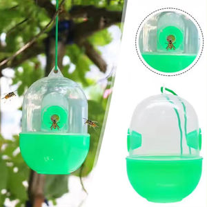 Piège à guêpes suspendu réutilisable pour l'extérieur, attrape-mouches, cage de capture pour apiculture, équipement et outils de lutte contre les frelons et les nuisibles - Product Image 1