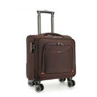 Valise de voyage JMHZ01 en tissu Oxford, coque souple, légère, bagage à main, serrure douanière, fermeture éclair anti-explosion, 18/16 pouces
