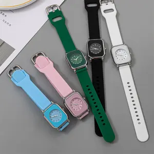 WJ-11274 toptan 2024 tedarikçisi özel logo kauçuk kadınlar için kuvars saatler yeni tasarım silikon saatler