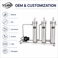 Nouveau Système de Filtration à Trois Étapes à Haut Débit, Pompe en Acier Inoxydable, Équipement de Filtration Liquide en Ligne, Marque YUBO, Fabrication Personnalisée