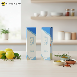 Boîte en carton personnalisée OEM, imprimée, étanche, pliable, de luxe, recyclable, pour produits cosmétiques, soins de la peau, crème pour le visage - Product Image 5