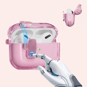 ขายดีสำหรับ airpods <span class=keywords><strong>Pro</strong></span> <span class=keywords><strong>เคส</strong></span>สวิตช์ติดอัตโนมัติพร้อมคลิปล็อคปลอดภัยฝาครอบหูฟัง TPU แบบนิ่มกันกระแทกสำหรับ airpods 4 <span class=keywords><strong>3</strong></span> 2 1 - Product Image 5