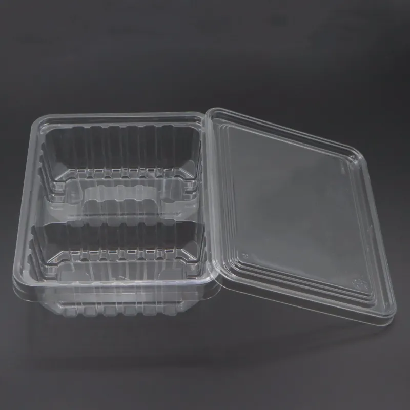 Kotak blister kemasan roti makanan penutup cangkang kerang penyimpanan plastik buah wadah bening hewan peliharaan