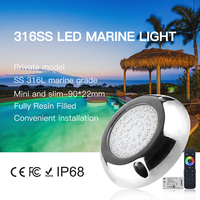 Éclairage pour bateaux marins, lumière LED sous-marine haute puissance 10W en acier inoxydable, lampe pour bateau, voilier, kayak, navigation nocturne, IP68