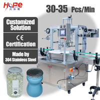 Machine de thermoscellage automatique à 2 têtes pour film en rouleau pour contenants de boissons, carottes, choux, bocaux, bouteilles, canettes, verre, papier d'aluminium