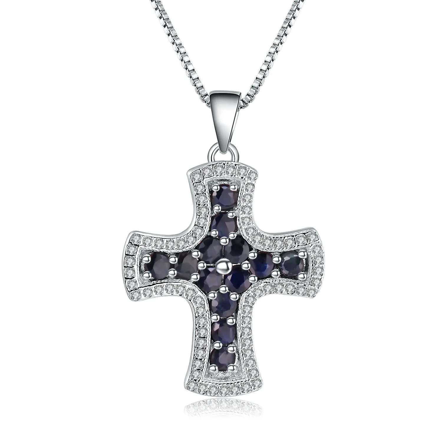 Blue Sapphire Cross Pendant China Trade,Buy China Direct From Blue 