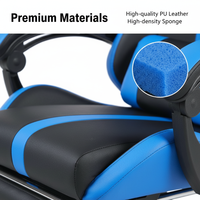 Chaise de jeu PC de haute qualité, pliable, ergonomique, avec système de soutien lombaire, pour salle de jeux, joueurs PC