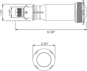 Nouvelles lampes LED RGBW pour <span class=keywords><strong>piscine</strong></span>, sans niche, avec cordon de 100 pieds, 1,5 pouce, blanc froid, 12W, remplacement Pentair Globrite, IP68 - Product Image 3