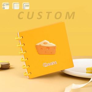 Creative Blank Binder Notebooks Soft Cover Cute Mini Size Custom Logo Disc Bound Notebook Leather Journal Notebook Gift Box - Product Image 2