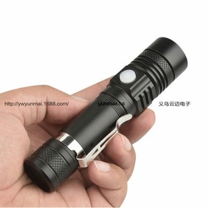 T6 High Power <b>Rechargeable</b> <b>Flashlight</b> 1200mAh LED White Light Zoom With Battery Indicator - Product Image 1