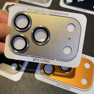 Pellicola Protettiva 3D Opaca con Anello Metallico e Vetro Temperato 9H Anti-graffio Ultra Sottile a Copertura Totale per Lenti - Product Image 4