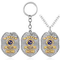 Nouveau style de porte-clés en métal STARS avec badge du département de la police de Raccoon City inspiré de Resident Evil