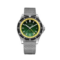 OEM 500 mètres montre de plongée pour hommes en acier inoxydable bracelet en silicone NH34 mécanique GMT mouvement cadran affichage pointeur 22mm bande