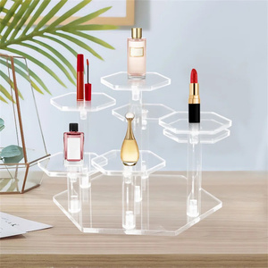 Tùy Chỉnh Thân Thiện Với Môi Acrylic Hiển Thị Đứng Trong Suốt Thang Kệ Cho Gốm Búp Bê Đất Sét Bức Tượng Lưu Trữ Giá - Product Image 1