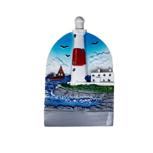 Autocollant 3D en résine pour réfrigérateur, souvenir de voyage transfrontalier, phare - Product Image 1