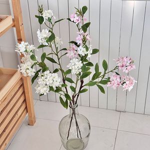 Arrangement de fleurs artificielles en soie, orchidée des neiges bleue, décoration pour la maison, accessoires de photographie de mariage - Product Image 3