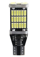Ampoule LED LightingPro T15 4014 45SMD CANBUS pour feux de recul, de stationnement et de stop de voiture, système d'éclairage automobile DC12V
