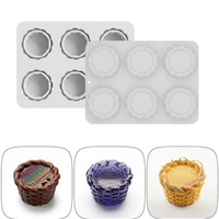 Nouveau moule créatif en silicone de qualité alimentaire pour gâteaux, chocolats, gelées et puddings, en forme de dentelle ronde, pour usage domestique