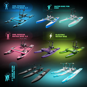 EU-magazijn Drop Ship Favoriete Nieuwe Ontwerp Opblaasbare Enkele Water Bike Pedalo Pedaal Boot Drijvende Fiets Te Koop - Product Image 6